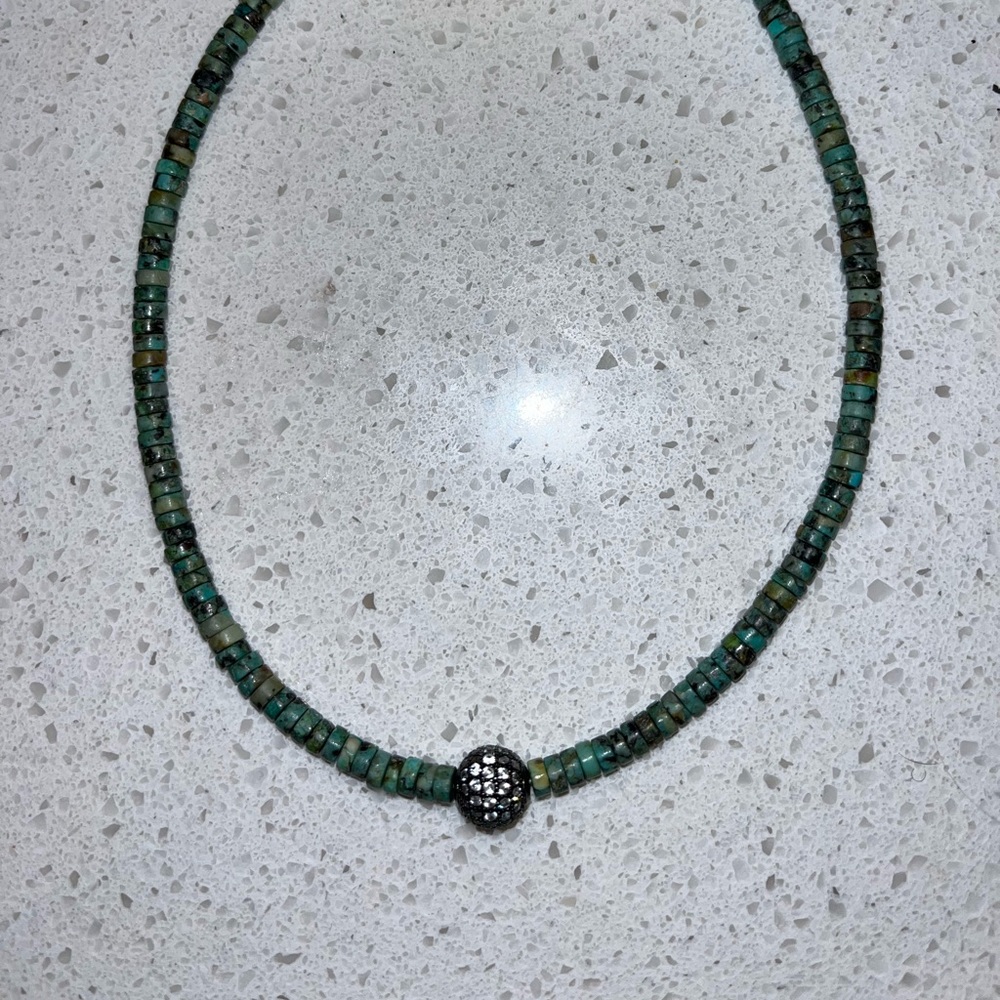 Green Beaded Choker